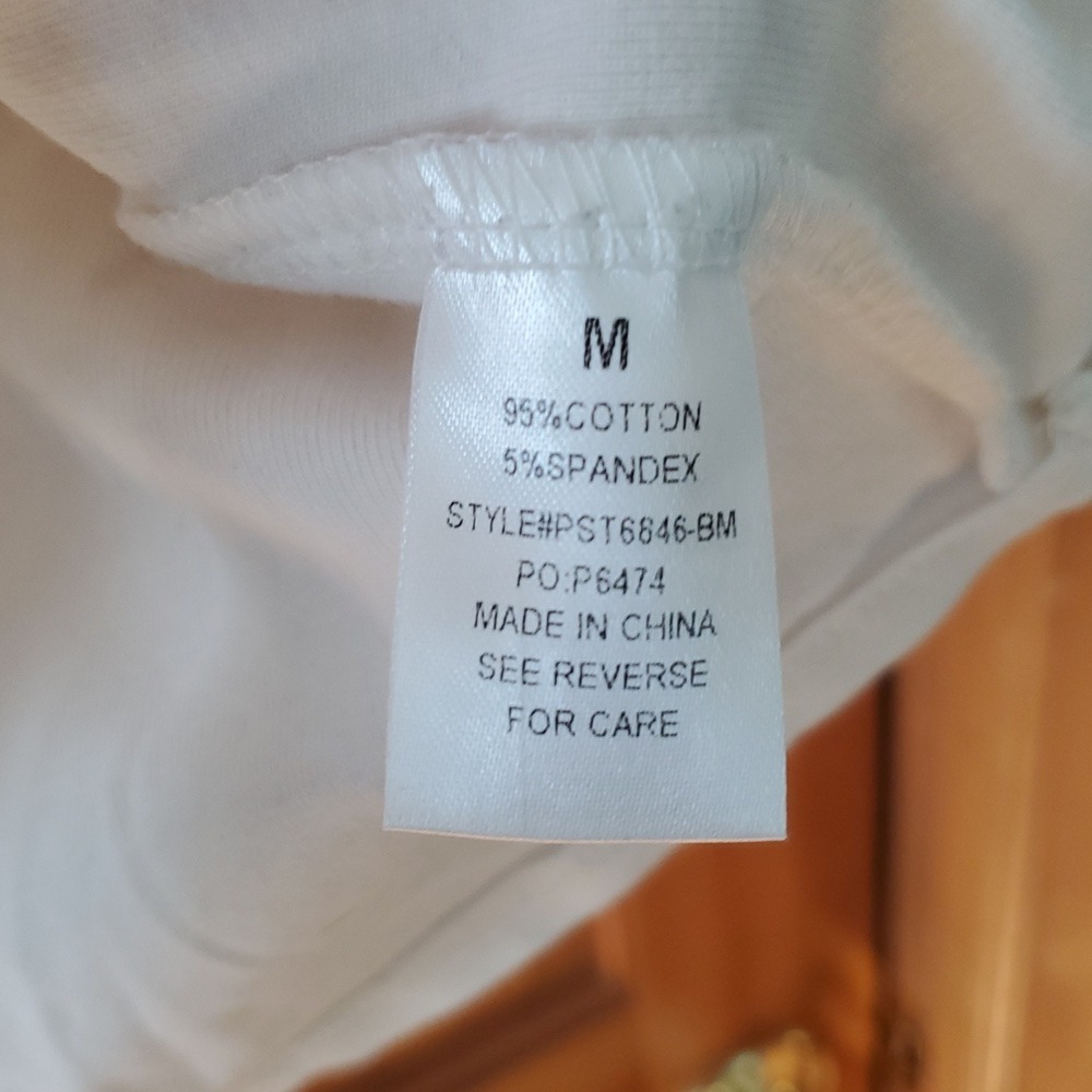 Böhme Womans White‎ Short Sleeve Embroidered Flowers Shirt Size Medium - Picture 5 of 8